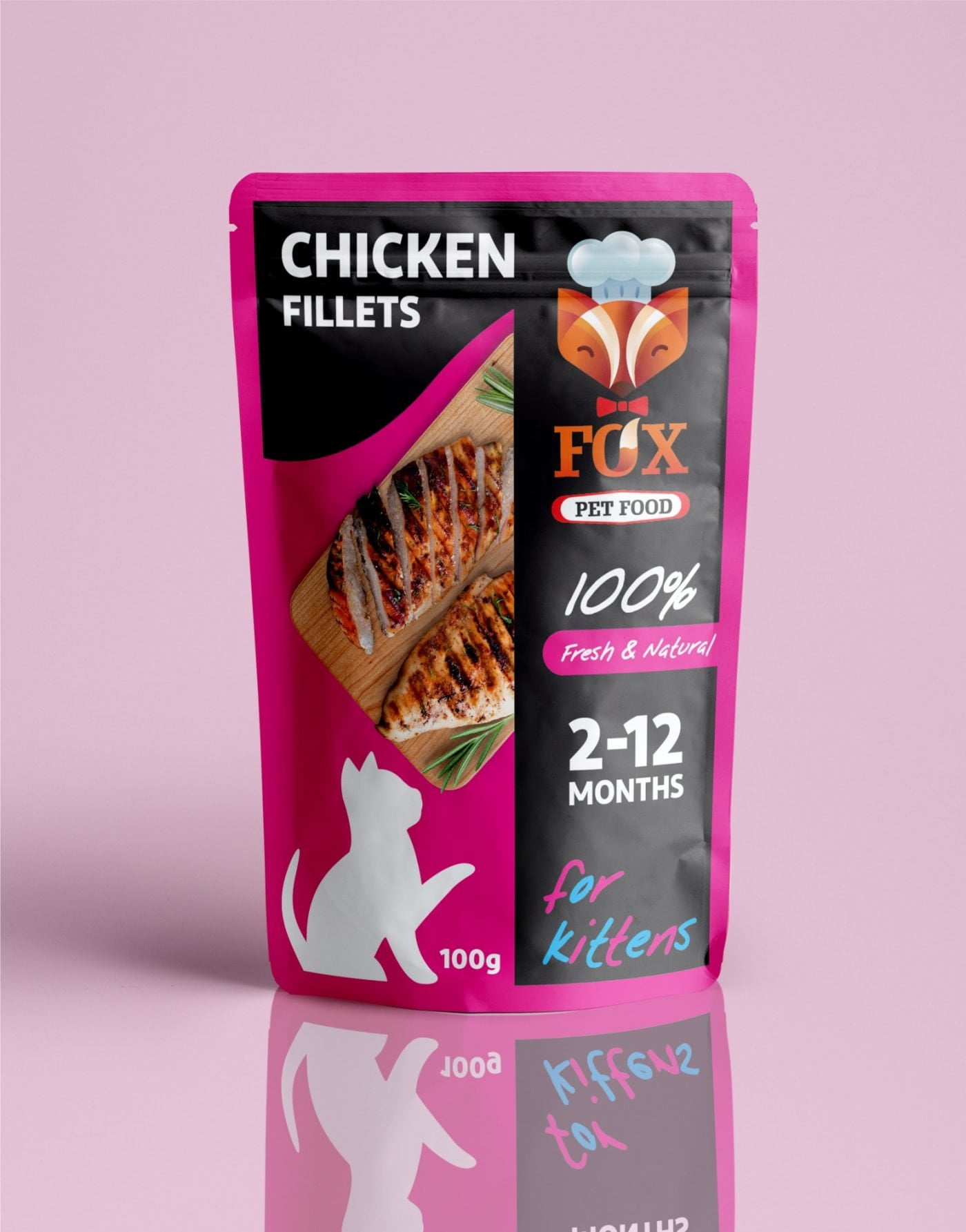 chicken fillets pouch-for kittens-front