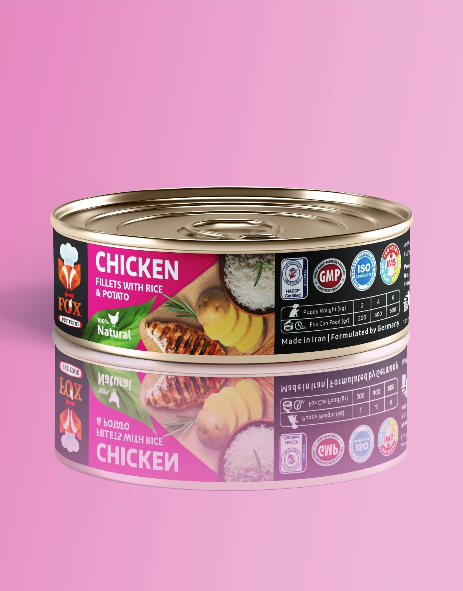 Natural Chicken Fillets with Rice & Potato | Starter for Puppies | 200gr - Image 2
