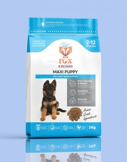 maxi puppy-for large breed puppies-3kg-front