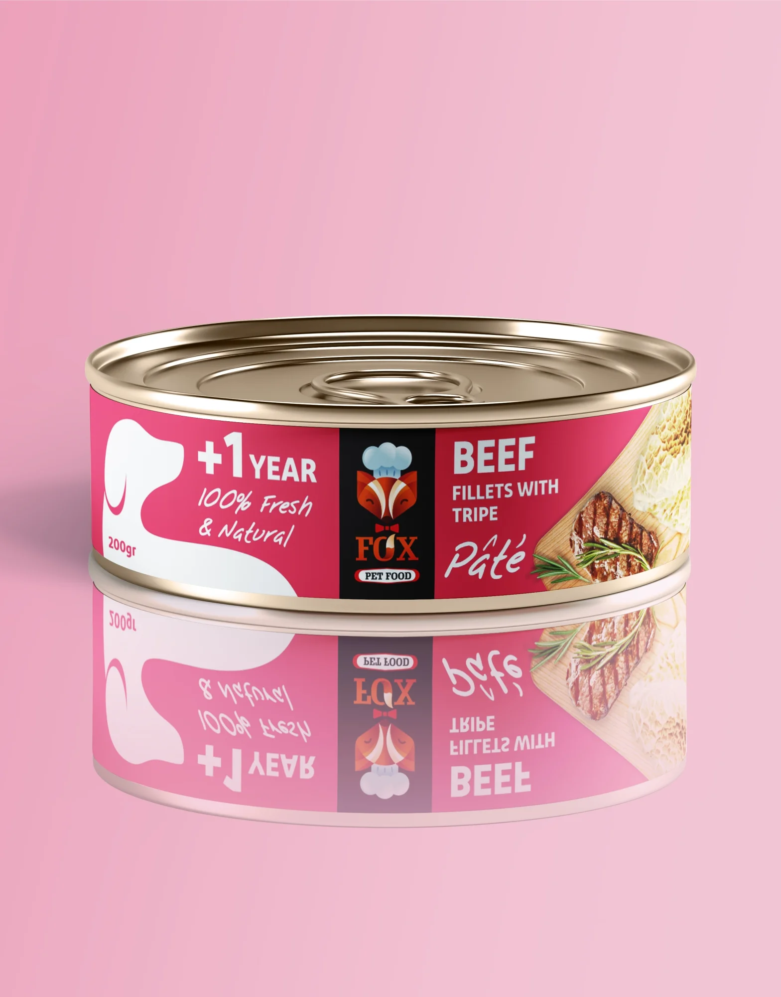 Beef Fillets with Tripe Pate | for Adult Dogs | 200gr