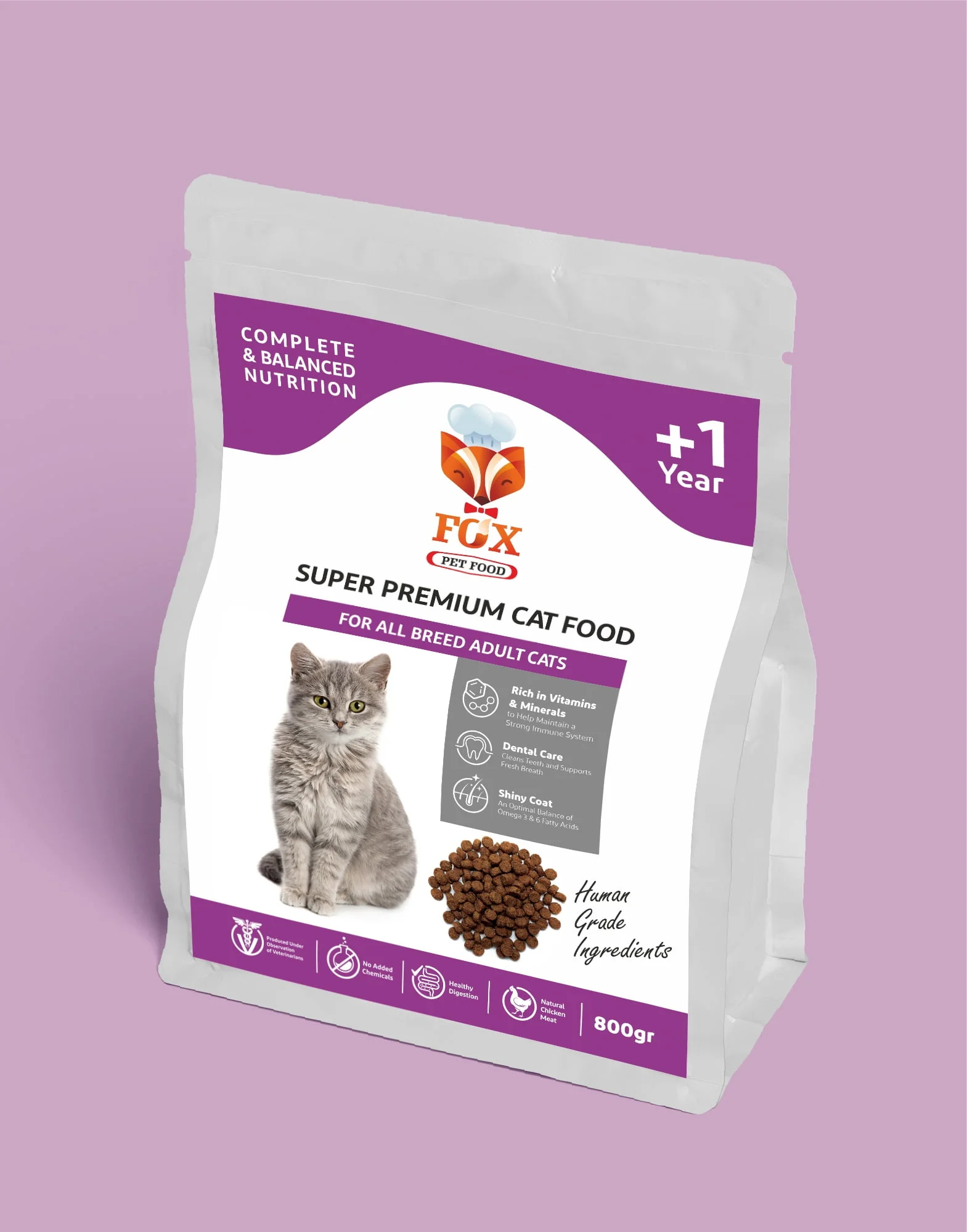 Super Premium Cat Food | for All Breed Adult Cats | 800gr